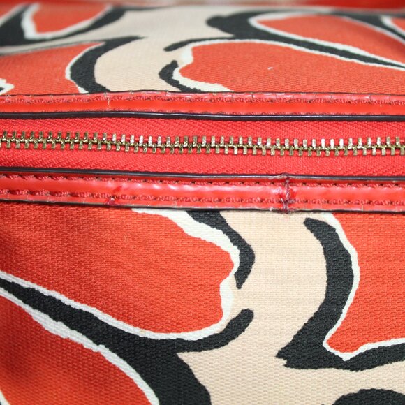 Coach Red Poppies Floral Shoulder Bag - Picture 8 of 8